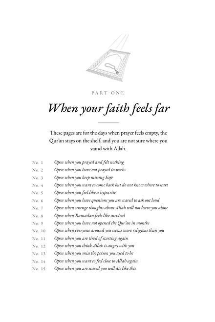 Page 13: Part one: When your faith feels far